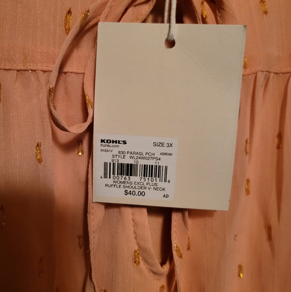 NWT Lauren Conrad Short Sleeve Shirt - Picture 3 of 4